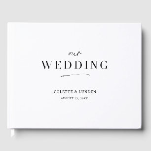 Moderna actividad de decoración del libro de Bodas