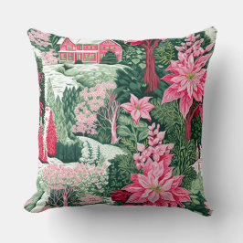 Moderna almohada de invierno con copo de nieve - N