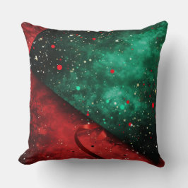 Moderna almohada de invierno con copo de nieve - N