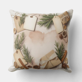 Moderna almohada de invierno con copo de nieve - N