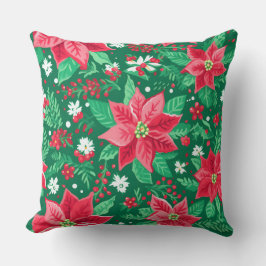 Moderna almohada de invierno con copo de nieve - N