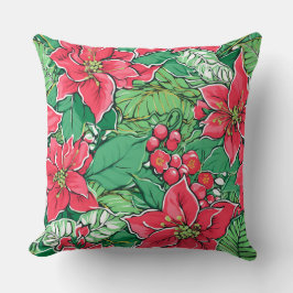 Moderna almohada de invierno con copo de nieve - N