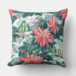 Moderna almohada de invierno con copo de nieve - N