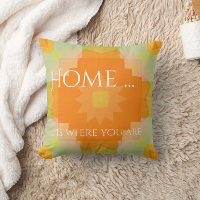 Moderna almohada de patrón geométrico floral solea (Manta)
