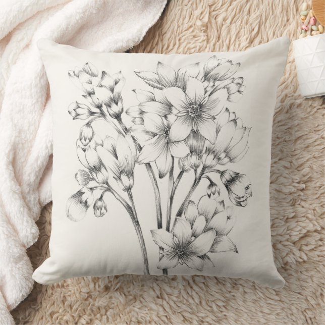 Moderna almohada floral Vintage Farmhouse (Manta)