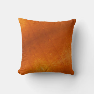 Moderna almohada naranja de calabaza naranja sólid