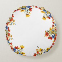 Moderna almohada redonda floral