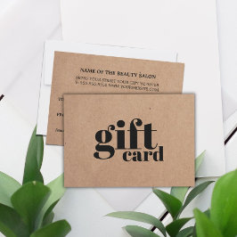 Moderna Belleza Kraft Simple Impreso