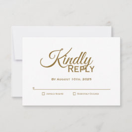 Moderna Boda de Oro RSVP