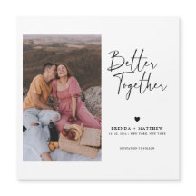 Moderna Boda Mínima Fotográfica Salvar El Imán De