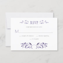 Moderna Boda Ultra Violeta RSVP |