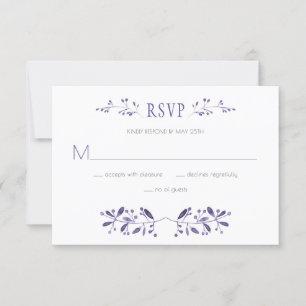 Moderna Boda Ultra Violeta RSVP  
