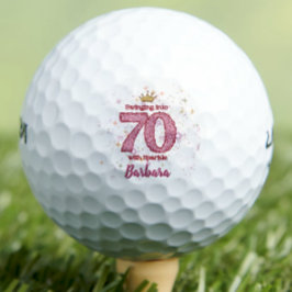 Moderna bola de golf de 70 años 70 años giradament