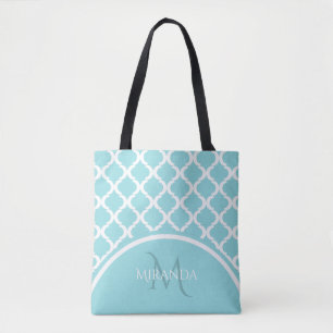 Moderna Bolsa de mano Gran Azul Cuatrefoil con Mon