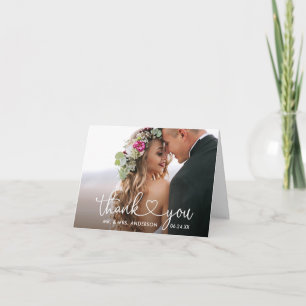 Moderna caligrafía Boda de corazón Nota de refundi