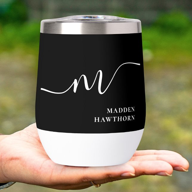 Moderna caligrafía de monograma Niña de honor blan (Subido por el creador)