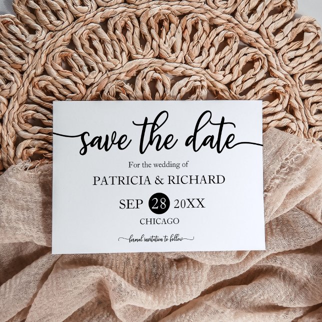 Moderna Caligrafía Negrita para Anuncio de Boda Sa (Subido por el creador)