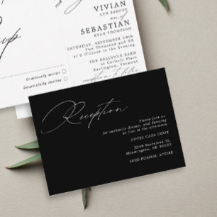 Moderna caligrafía recepción de la boda blanca neg