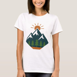 Moderna camiseta de la naturaleza de la aventura g