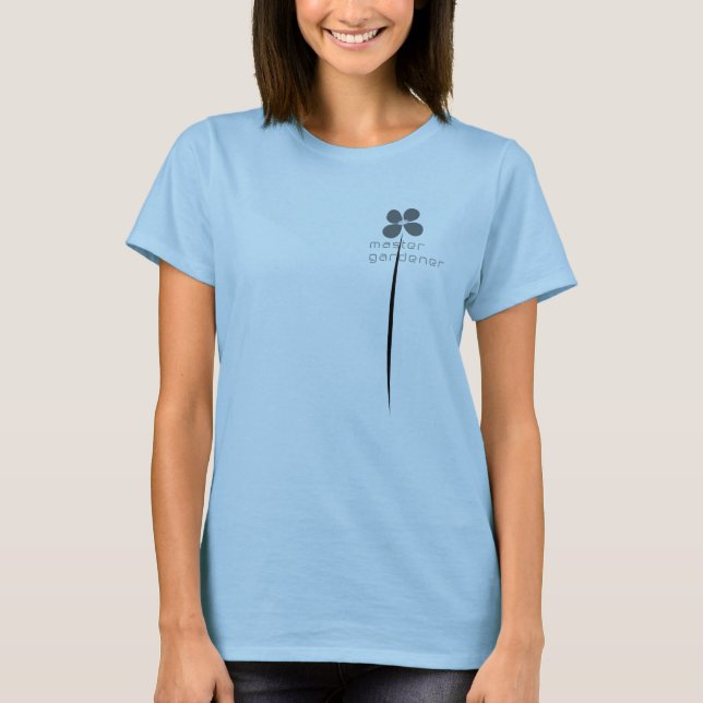 Moderna camiseta del maestro de Moda del jardinero (Anverso)