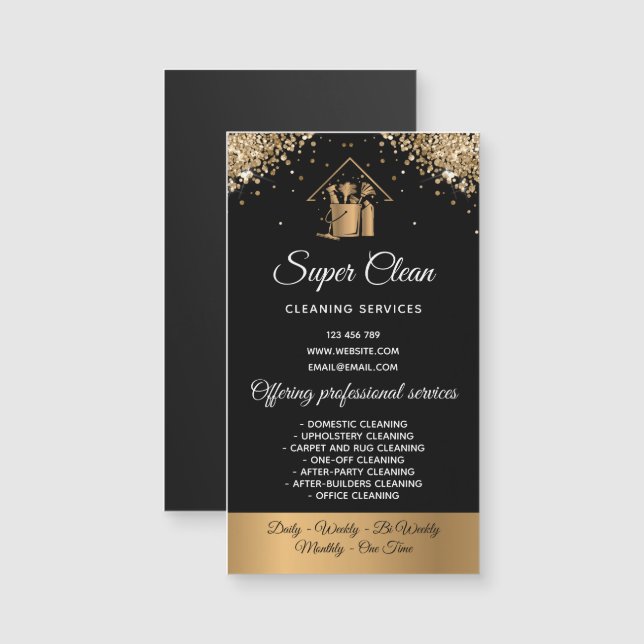 Moderna casa de limpieza de empleadas domésticas d (Anverso/Reverso)