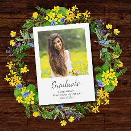 Moderna clase fotográfica de la Invitación de grad