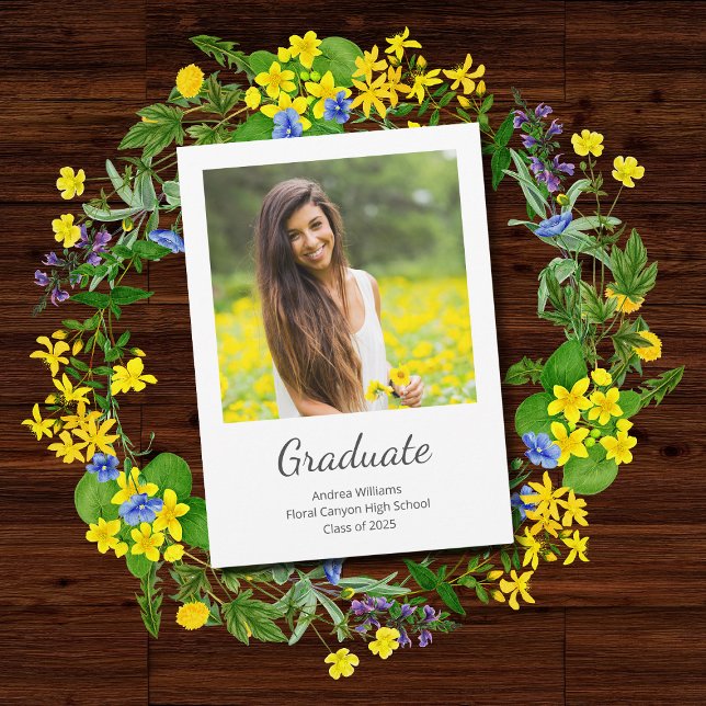 Moderna clase fotográfica de la Invitación de grad (Subido por el creador)