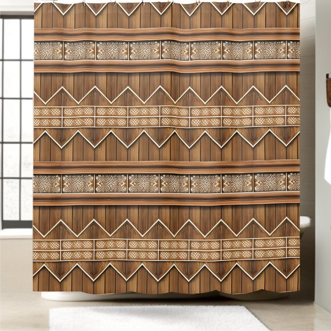 Moderna cortina de ducha rústica (Subido por el creador)