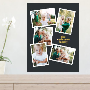 Moderna decoración de hogar elegante multifotograf