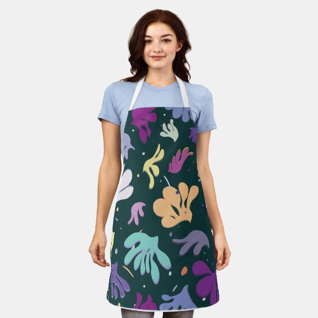 Moderna delantal floral (Gastado)