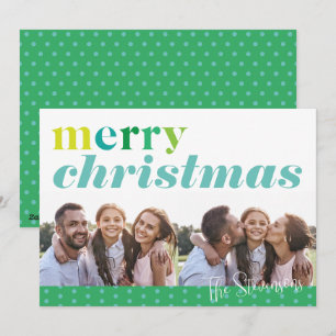 Moderna diversión colorida Feliz Navidad 2 Foto