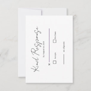 Moderna Divertida Funky Retro RSVP de Boda