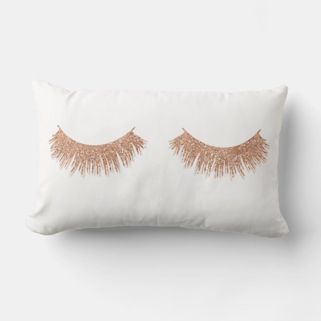 Moderna Eyelashes Elegantes Makeup Cojín decorativ (Anverso)