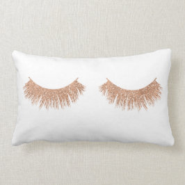Moderna Eyelashes Elegantes Makeup Cojín decorativ