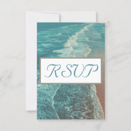 Moderna Fade Tropical Sunset Wedding RSVP