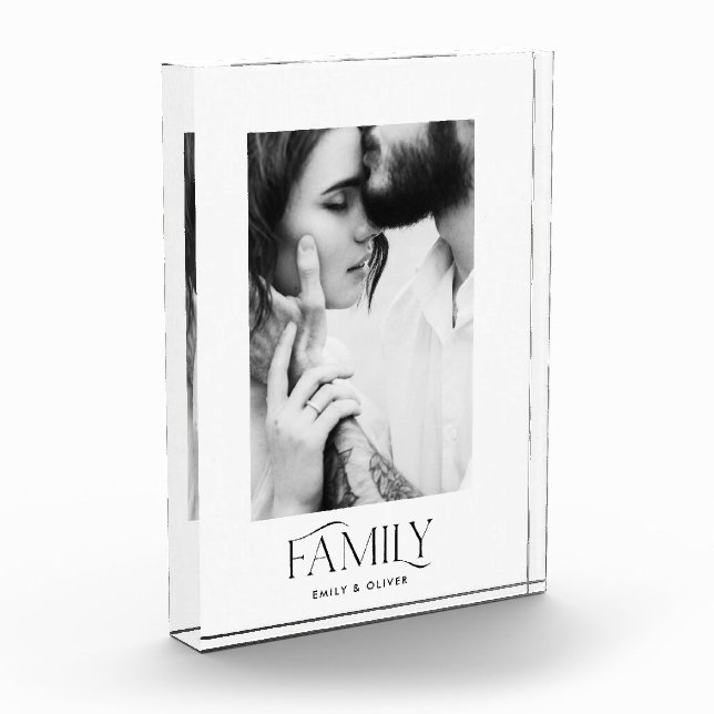 Moderna familia de fotos contemporánea minimalista (Izquierda)