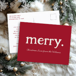 Moderna familia Minimalista de Feliz Navidad