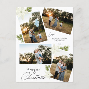 Moderna Feliz Navidad 4 foto Poinsettia