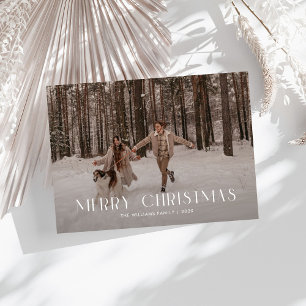 Moderna Feliz Navidad de moda una familia de fotos