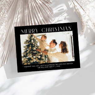 Moderna Feliz Navidad de moda una familia de fotos
