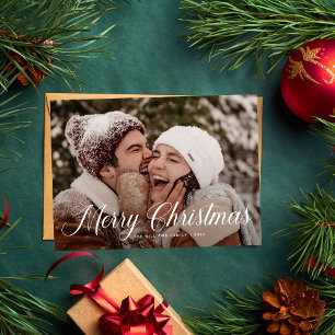 Moderna Feliz Navidad de moda una familia de fotos