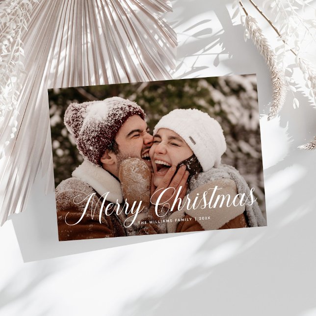 Moderna Feliz Navidad de moda una familia de fotos (Subido por el creador)