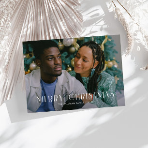 Moderna Feliz Navidad de moda una familia de fotos