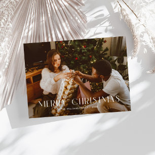 Moderna Feliz Navidad de moda una familia de fotos