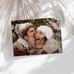 Moderna Feliz Navidad de moda una familia de fotos