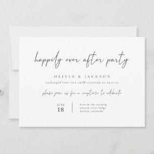 Moderna feliz por siempre después de la invitación