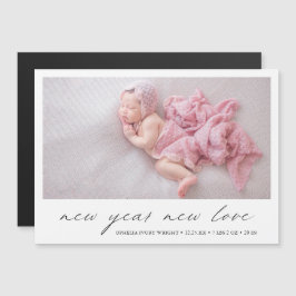 Moderna foto corta anuncio de nacimiento de feriad