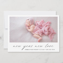 Moderna foto corta anuncio de nacimiento de feriad