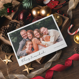 Moderna foto de Feliz Navidad escrita a mano
