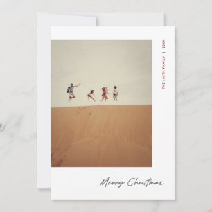 Moderna foto mínima Feliz Navidad